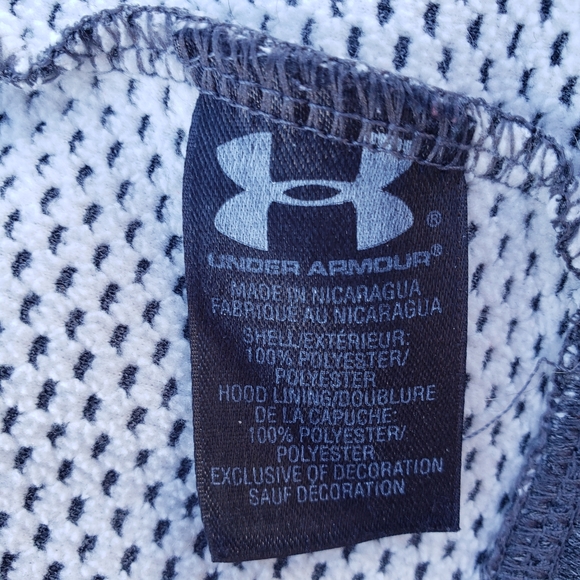 UNDER ARMOUR Hoodie Mens Sz M Grey Burgundy Red - Picture 10 of 12